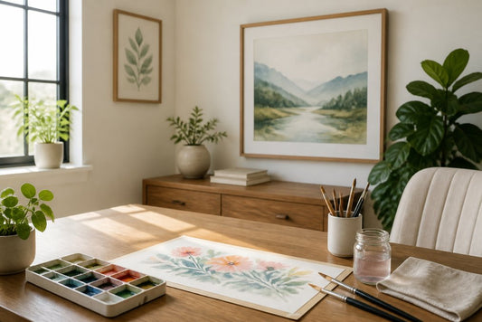 Watercolor Art for Home Office: Inspire Your Workspace