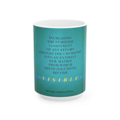 Feminine Energy Creates Change Mug – 15 oz