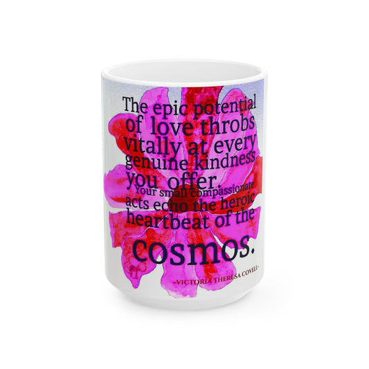 Kindness Holds Cosmic Love Mug – 15 oz