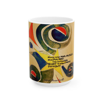 Invincible Heart Rising Mug – 15 oz